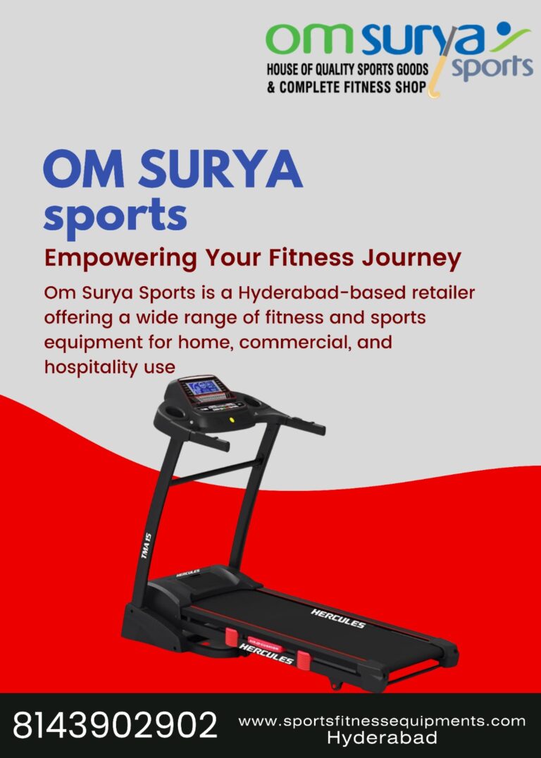 Fast & Affordable Treadmill Delivery Across Hyderabad by OM SURYA SPORTS
