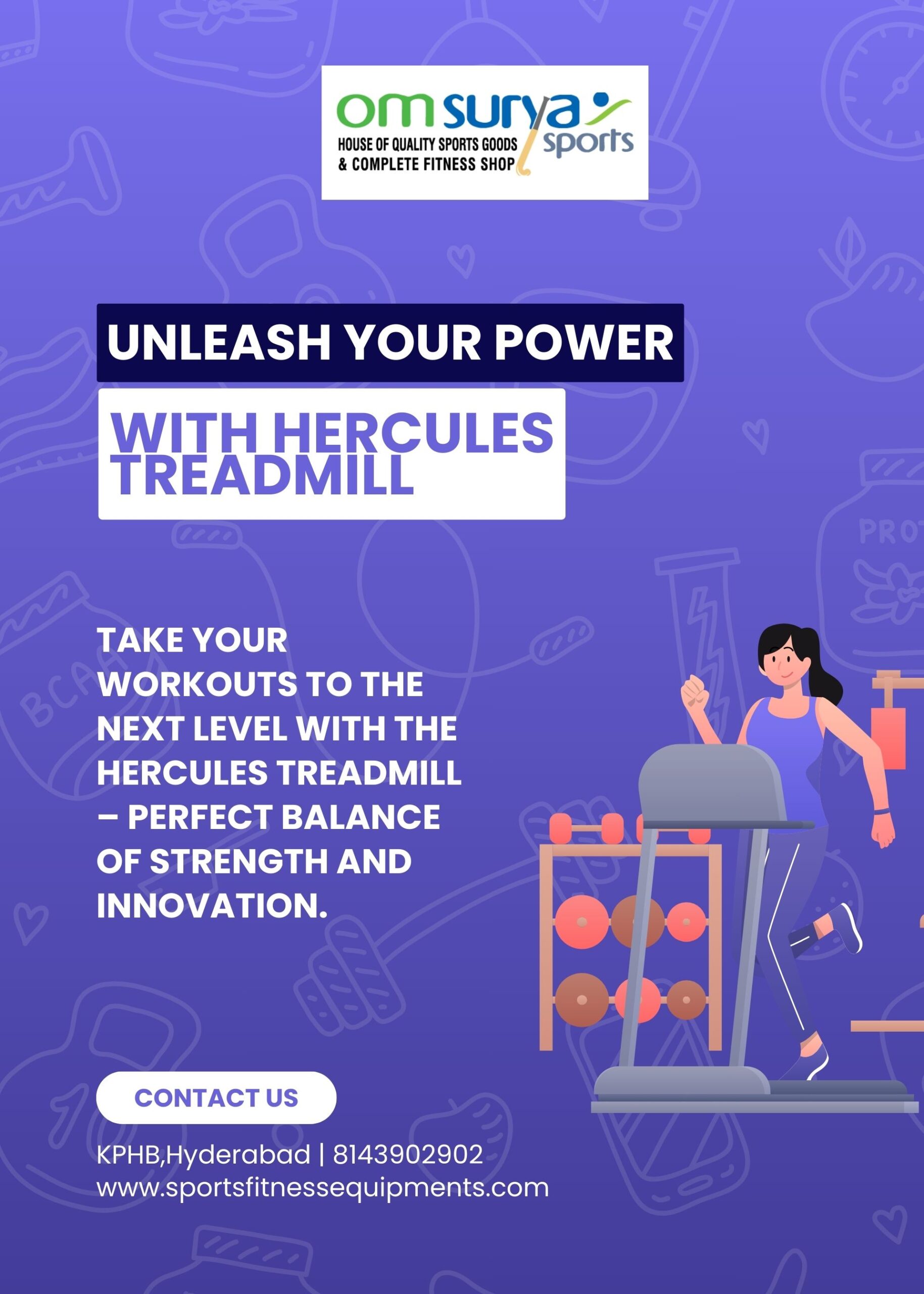 Read more about the article Best Hercules Treadmill Price and Features in Hyderabad – Buyer’s Guide
